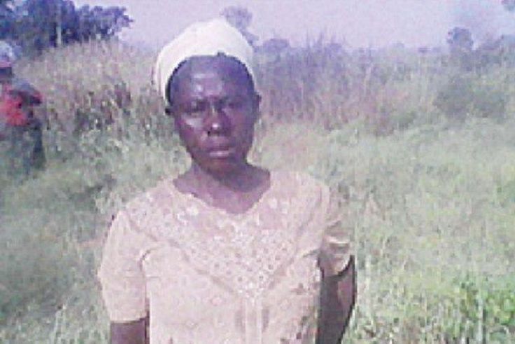 The bereaved mother, Cecilia Emberga