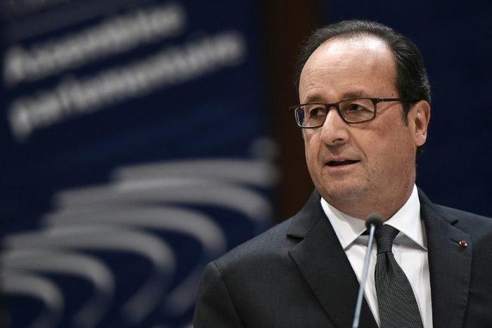 French President Francois Hollande at the Parliamentary Assembly of the Council of Europe on October 11, 2016 in Strasbourg