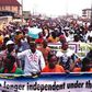 PDP supporters protesting in Ondo state
