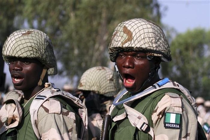 An illustrative photo of Nigerian soldiers gathering during preparations for their deployment to Mali, at the army's peacekeeping centre in Nigeria's northern Kaduna, on January 17, 2013.