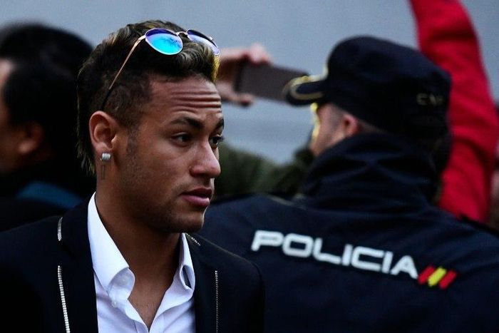 Barcelona's Brazilian forward Neymar, pictured at court in February 2016, may face a criminal trial over his transfer