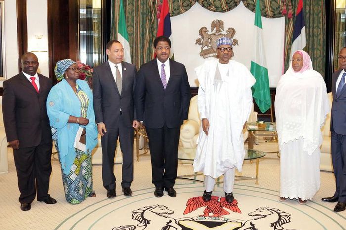 President Buhari with ECOWAS presidents