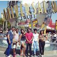 Omotola Jalade-Ekeinde and family at Universal studios