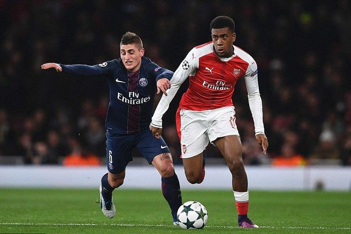 Marco Verratti and Alex Iwobi