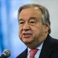 United Nations Secretary-General Antonio Guterres addresses staff and diplomats about the need for an overhaul of the international organization