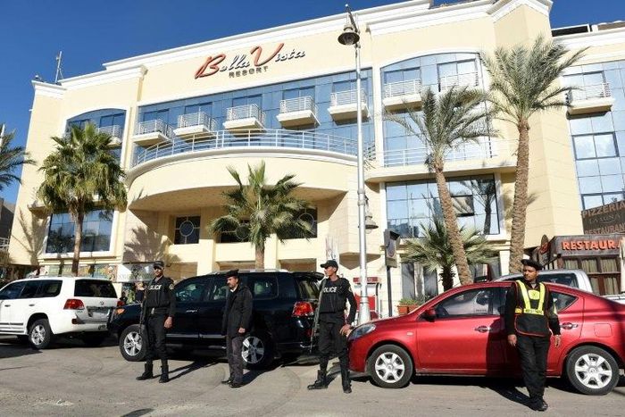 The men armed with knives stormed the restaurant of the Bella Vista hotel in Hurghada last January as tourists were having dinner