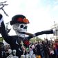 Floats depicting "Catrinas" and other death-related characters march during the first big parade to celebrate the Day of the Dead in Mexico City