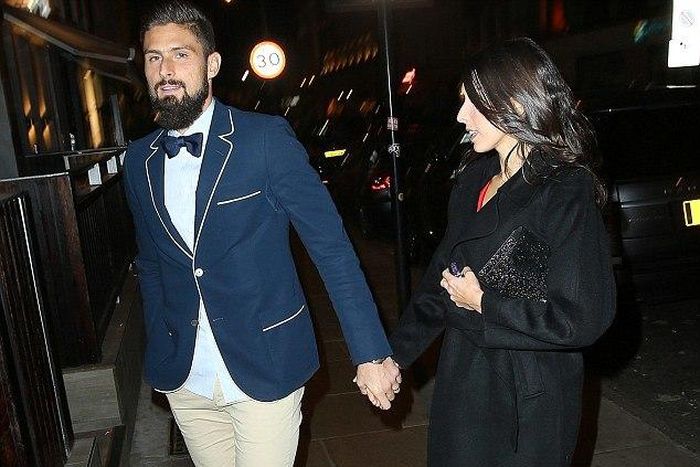 Olivier Giroud and wife, Jennifer