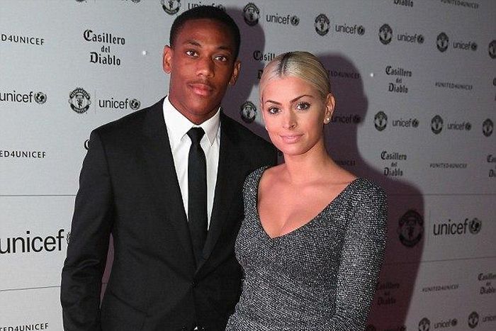 Anthony Martial and Melanie Da Cruz