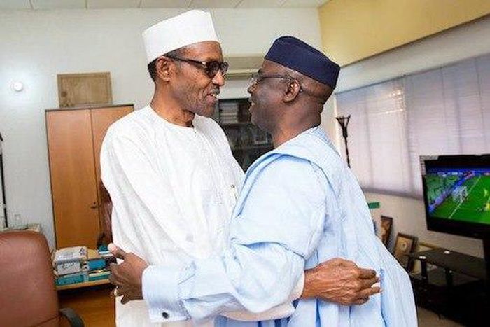 President Muhammadu Buhari and Pastor Tunde Bakare