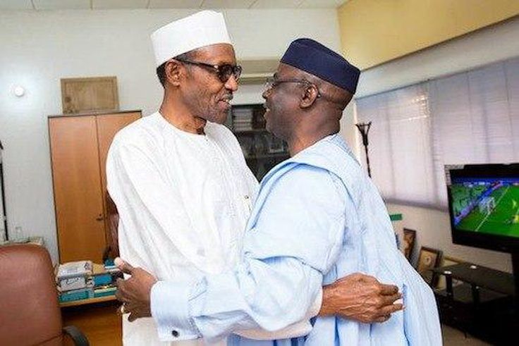 President Muhammadu Buhari and Pastor Tunde Bakare