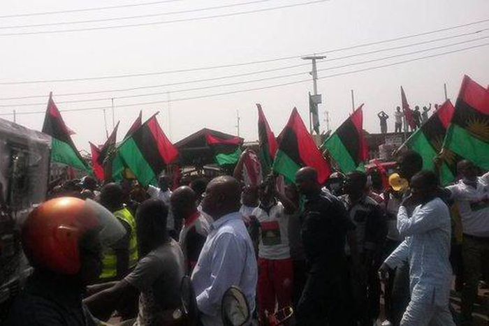 Biafra protest holds in Lagos on December 16, 2015