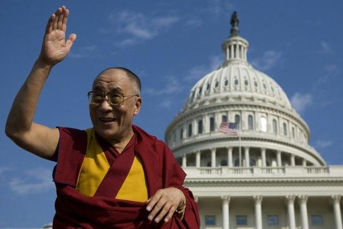 The Dalai Lama visits the Capitol in Washington, DC in 2007