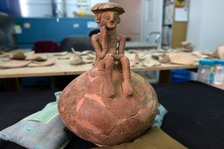 The ancient jug was found in a grave in Yehud, a small city near Tel Aviv