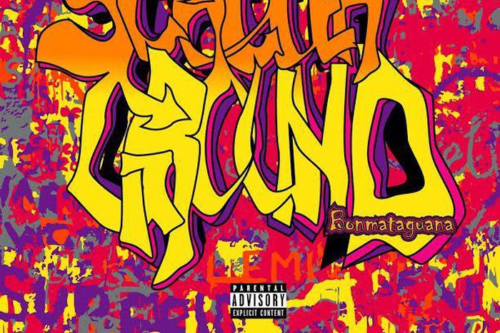 Art cover of Bonmataguana's single, 'Scatter ground'.