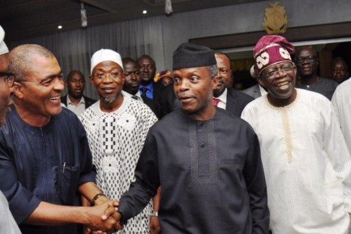 Demola Seriki, Gov Aregbesola, VP Yemi Osinbajo and Asiwaju Tinubu