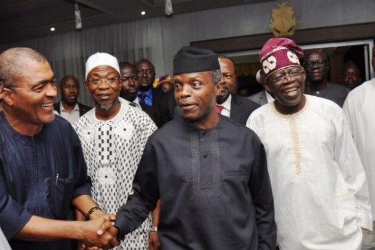 Demola Seriki, Gov Aregbesola, VP Yemi Osinbajo and Asiwaju Tinubu