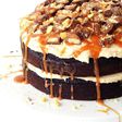 chocolate layer cake with Twix