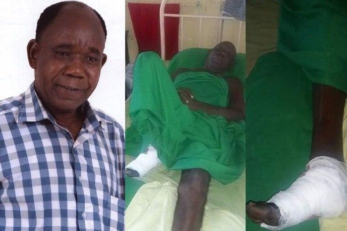 Tunde Alabi on admission at the hospital.