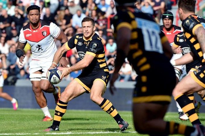 Wasps's fullback Jimmy Gopperth, in action on October 23, 2016, scored two tries in his 21 points on October 30, 2016