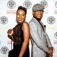 Gideon Okeke and  Allahbura Hauwa at "Gidi Blues" screening in London 