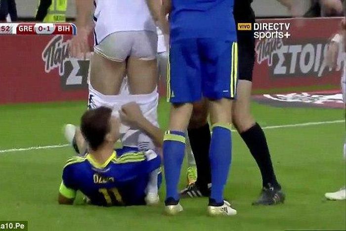 Edin Dzeko and Kyriakos Papadopoulos