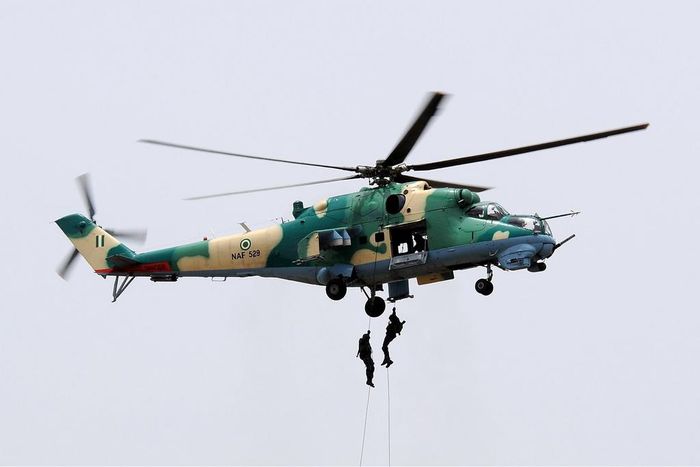 Nigerian Air Force Mil Mi 24V fighter chopper