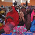 A cross secton of women and girls at an IDP camp