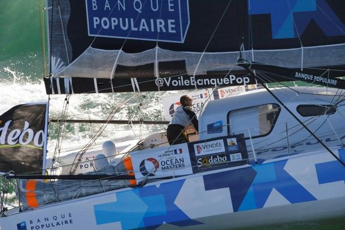 French skipper Armel Le Cleac'h sails on November 6, 2016