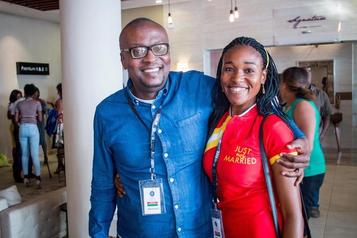 Charles Novia and Judith Audu at "Just Not Married" AFRIFF screening