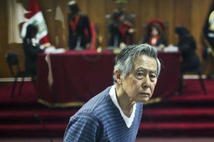 Peru's former president Alberto Fujimori, pictured in 2013, was hospitalized with a cyst on his pancreas