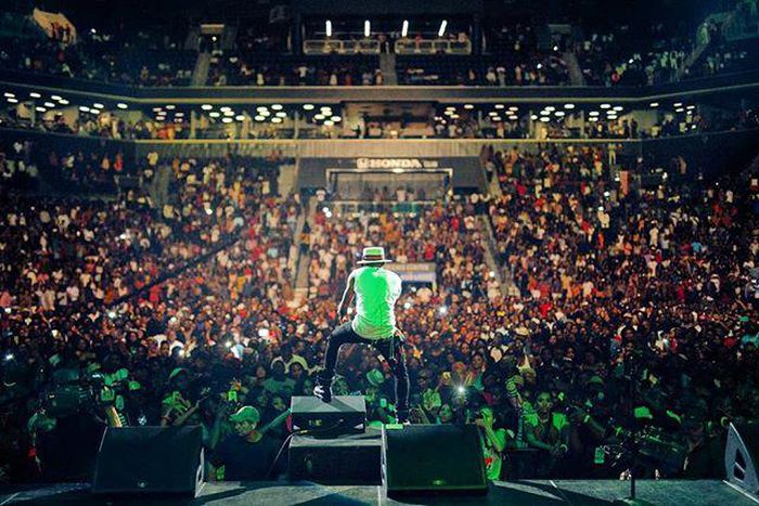 Wizkid performing at the One Africa Music Fest