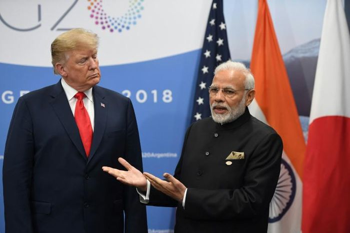 The US president on Wednesday mocked what he said were his Indian counterpart's frequent comments on building a library in Afghanistan