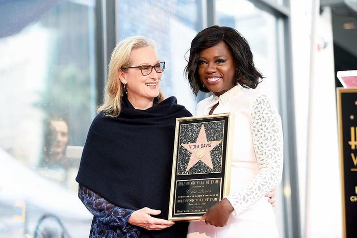 Meryl Streep and Viola Davis as Viola Davis receives first 2017 star on Hollywood Walk of Fame