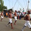 A carnival procession during this year's opening ceremony of the Olojo Festival