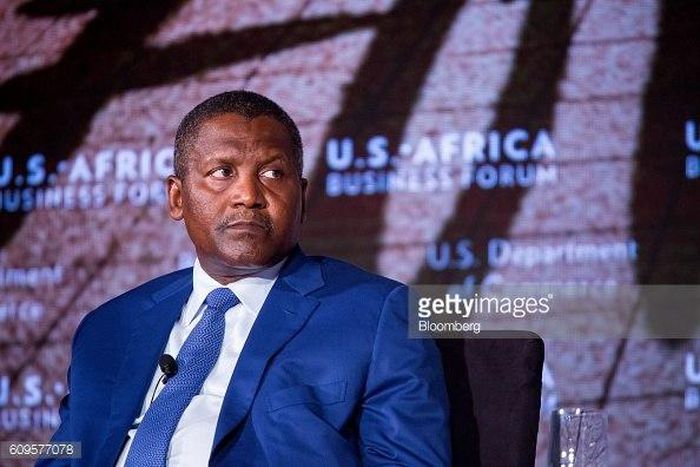 Aliko Dangote at the U.S. Africa Business Forum in New York, U.S., on Wednesday, Sept. 21, 2016