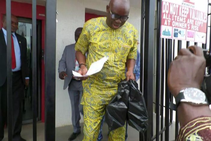 Governor Fayose at Zenith bank