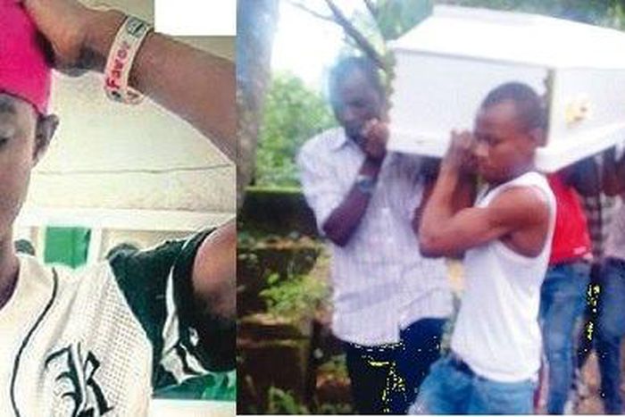 Joseph Eidonojie going to his final resting place