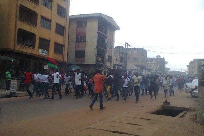 Pro-Biafra supporters