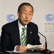 Ban Ki-moon, the UN Secretary-General, speaks at the UN World Climate Change Conference 2016 in Marrakesh on November 14, 2016