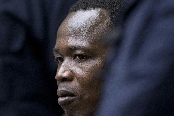 Former child soldier-turned-warlord Dominic Ongwen pictured at the International Criminal Court (ICC) in The Hague on December 6, 2016