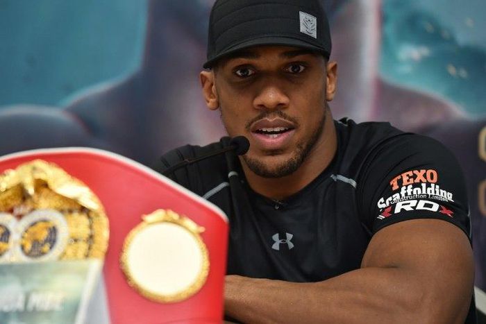 British boxer Anthony Joshua, pictured on May 4, 2016, is unbeaten in 17 professional fights