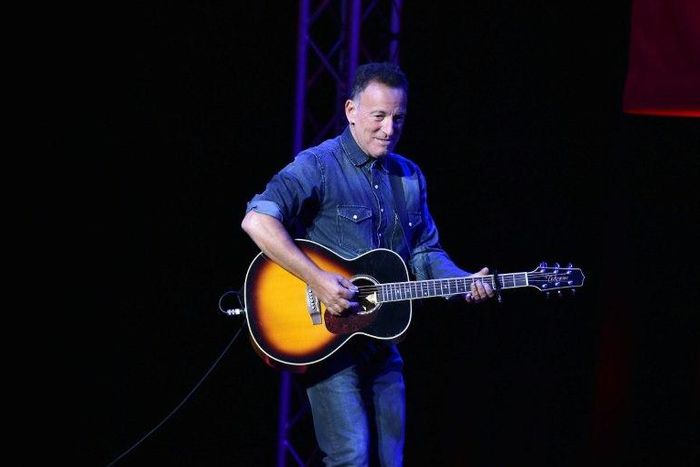 Bruce Springsteen performs on stage during 10th Annual Stand Up For Heroes at The Theater at Madison Square Garden on November 1, 2016 in New York City
