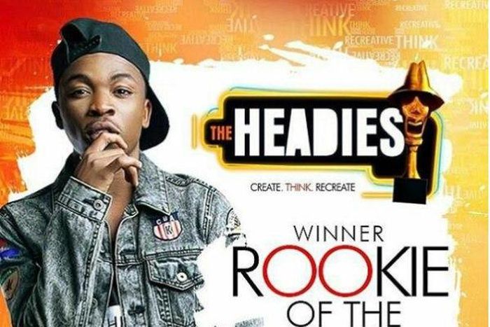 Mayorkun wins Rookie of the year at Headies 2016