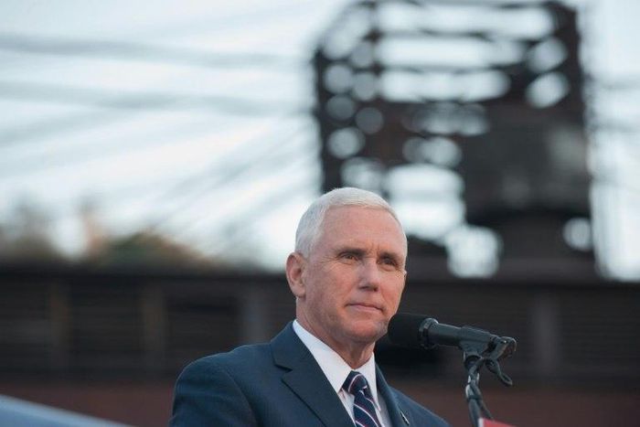 Donald Trump's running mate Mike Pence sought to ease tensions, insisting his camp would accept defeat if voters reject the Republican ticket at the polls