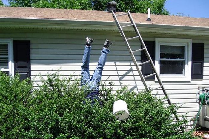 “You fell into the gutter at night? Yours is better; i fell in the day”