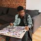 Laolu Senbanjo in New York working on a piece