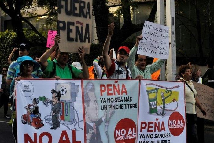 Mexicans have blocked service stations, disrupted highway traffic and held protests since the government increased fuel prices by 20.1 percent on January 1