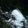 The wreckage of a plane carrying members of the Chapecoense Real football team that crashed in the mountains of Cerro Gordo, in Colombia, pictured on November 29, 2016