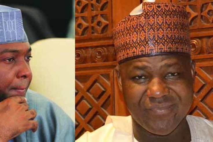 Senate President, Bukola Saraki (left) and Speaker of the House of Representatives, Yakubu Dogara.